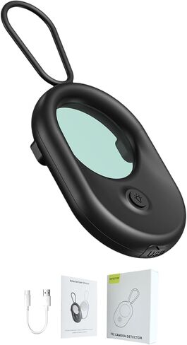 Hidden Camera Detectors Spy Camera Detector, Surveillance Camera Detector Convenient to Carry Mini Detector for Hotels, Office, Bathroom (Black) in Saudi Arabia