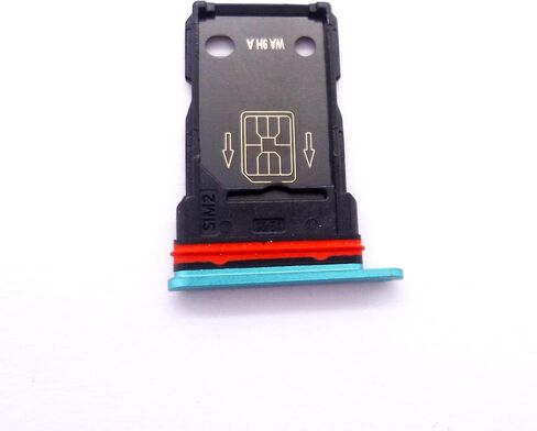 Dual SIM Card Tray Slot Holder Replacement Compatible with Oneplus 8 IN2010 6.55 inch (Black) in Kuwait