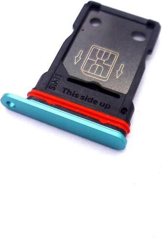 Dual SIM Card Tray Slot Holder Replacement Compatible with Oneplus 8 IN2010 6.55 inch (Black) in Kuwait