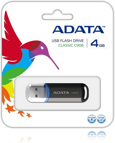 ADATA C906 4 GB Children's Miracle USB 2.0 Flash Drive AC9064GRBK (Black) in Saudi Arabia