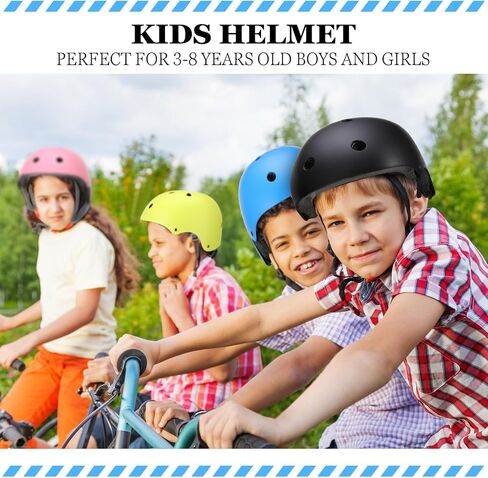 Kingdder 12 حزمة من خوذات الدراجات للأطفال، خوذة تزلج للأطفال معتمدة من CPSC، خوذة دراجة للأطفال قابلة للتعديل للأعمار من 3 إلى 8 سنوات للأولاد والبنات من أجل لوح التزلج والدراجات البخارية وركوب الدراجات في مرحلة ما قبل المدرسة in Kuwait