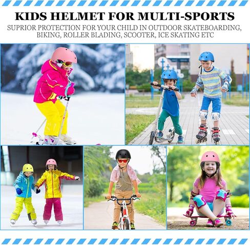 Kingdder 12 حزمة من خوذات الدراجات للأطفال، خوذة تزلج للأطفال معتمدة من CPSC، خوذة دراجة للأطفال قابلة للتعديل للأعمار من 3 إلى 8 سنوات للأولاد والبنات من أجل لوح التزلج والدراجات البخارية وركوب الدراجات في مرحلة ما قبل المدرسة in Kuwait