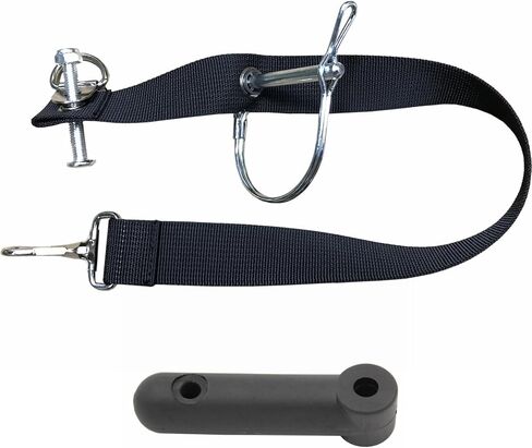 Steel Hitch and Flex Connector Set for Burley Bike Trailers and Other Similar Tow Arm Trailers (Flex for Round with Strap) in Saudi Arabia