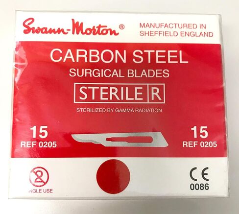Swann Morton Blade, Sterile Carbon Steel Sz 15 100/bx in Kuwait