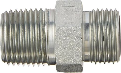 برينان إندستريز FS2404-08-08 تركيب ختم الوجه الدائري الصلب المستقيم، 13/16 بوصة - 16 NPT × 1/2 بوصة - 14 خيط NPT، 1/2 بوصة ختم وجه ذكر × 1/2 بوصة ذكر NPTF in Saudi Arabia