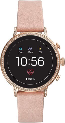 Fossil Women's Gen 4 Venture HR Stainless Steel Touchscreen Smartwatch with Heart Rate, GPS, NFC, and Smartphone Notifications in Saudi Arabia