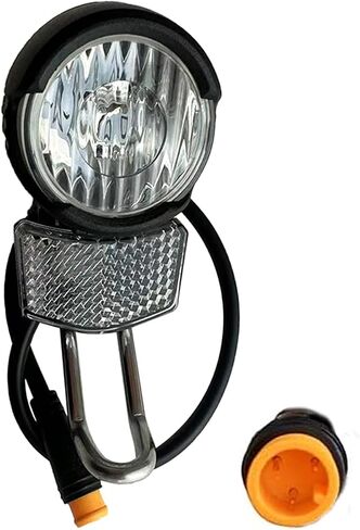 Electric Bike Headlight for Night Riding 3 Pins Connector LED Front Light - 12V 24V 36V 48V 60V Waterproof Ultra Bright Bike Safety Light for EBike Mounting on Front Fork in Saudi Arabia