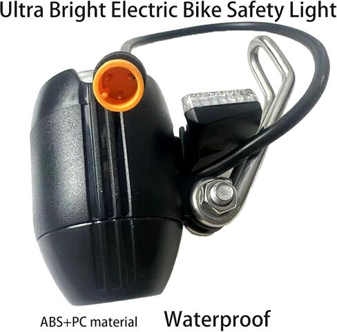 Electric Bike Headlight for Night Riding 3 Pins Connector LED Front Light - 12V 24V 36V 48V 60V Waterproof Ultra Bright Bike Safety Light for EBike Mounting on Front Fork in Saudi Arabia