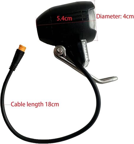 Electric Bike Headlight for Night Riding 3 Pins Connector LED Front Light - 12V 24V 36V 48V 60V Waterproof Ultra Bright Bike Safety Light for EBike Mounting on Front Fork in Saudi Arabia