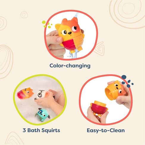B. toys Bath Book 2 Pack Soft & Waterproof Books Learn Colors & Numbers Bath Toys for Babies, Toddlers 6 Months Tub Time Books Colors in Saudi Arabia