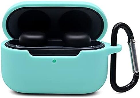 Silicone Case for Echo Buds 2nd, Shockproof Protective Echo Buds 2 Case Cover with Keychain. (Black) in Saudi Arabia