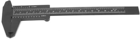 Plastic Vernier Caliper with Double Sided Scale High Accuracy 0.05mm Resolution 150mm Vernier Ruler for Jewelry Measurement School Exhibition Gifts (Black) in Saudi Arabia