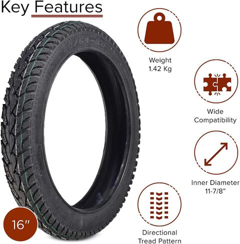 AlveyTech 16x2.50 Tire for Bikes & Scooters in Saudi Arabia