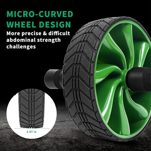 Ab Roller Wheel - AGREJO Ab Workout Equipment for Abdominal & Core Strength Training, Home Gym Fitness Equipment, Exercise Wheel for Men Women in Saudi Arabia