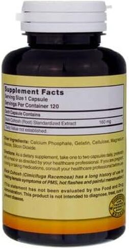 مزيج الطبيعة كوهوش الأسود CP 160 مجم 120، 079854012132 in Kuwait