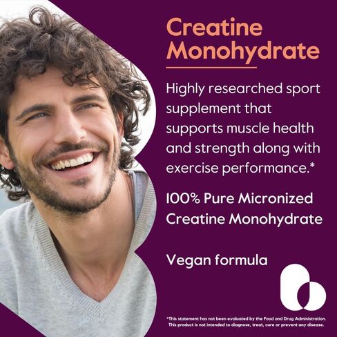 BESTVITE Creatine Monohydrate 750mg (240 Vegetarian Capsules) - Micronized - No Stearates - Vegan - Non GMO - No Gelatin - Gluten Free - Creatine Capsules in Saudi Arabia