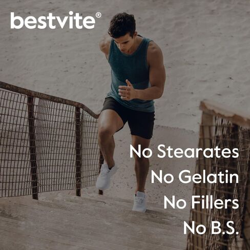 BESTVITE Creatine Monohydrate 750mg (240 Vegetarian Capsules) - Micronized - No Stearates - Vegan - Non GMO - No Gelatin - Gluten Free - Creatine Capsules in Saudi Arabia