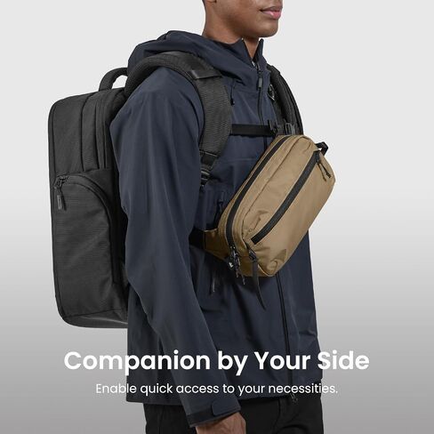 tomtoc 3.5L X-Pac Sling Bag with RFID Blocking Crossbody Pack for Men Women in Kuwait