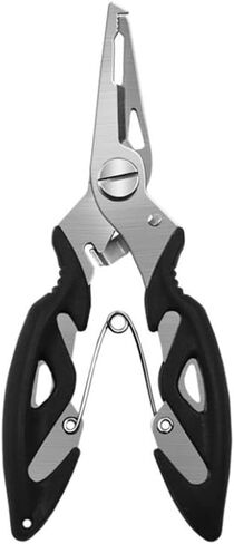 كماشة الصيد للمياه المالحة المصنوعة من الفولاذ المقاوم للصدأ ومزيل الخطاف المضفر لقص الخطوط المقسمة وإكسسوارات العتاد كماشة حلقية مقسمة لطُعم الصيد شديدة التحمل صغيرة مقاومة للمياه المالحة in Kuwait