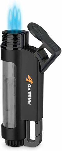 Illume Triple Torch Butane Refillable and Lighter Transparent Blue in Kuwait