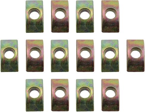 14PCS Alloy Half Moon Nut Spacer M6 29x11mm Half Moon Nut Connector Furniture Desk Connector Hardware for Table Liner Closet Cabinet Bed Washer in Saudi Arabia