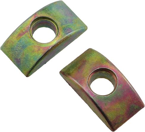 14PCS Alloy Half Moon Nut Spacer M6 29x11mm Half Moon Nut Connector Furniture Desk Connector Hardware for Table Liner Closet Cabinet Bed Washer in Saudi Arabia