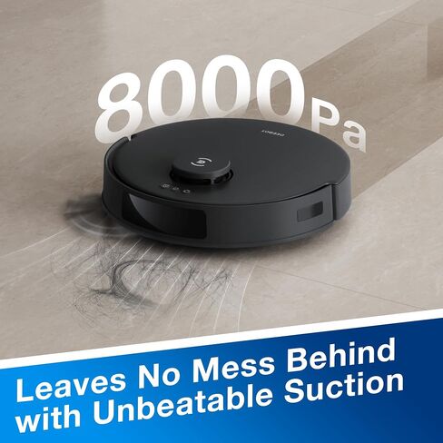 ECOVACS DEEBOT N20 PRO Plus Robot Vacuum and Mop,with Bagless Self Emptying Station, 8000Pa Suction,OZMO Pro 2.0 Vibrating Mopping System, Anti-Tangle Technology,45-Day Capacity,300 Minutes Runtime in Saudi Arabia