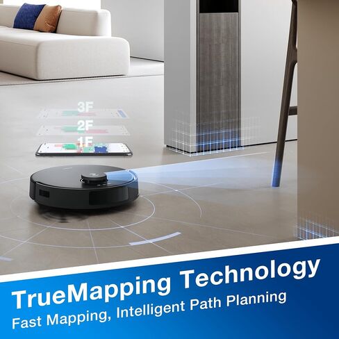 ECOVACS DEEBOT N20 PRO Plus Robot Vacuum and Mop,with Bagless Self Emptying Station, 8000Pa Suction,OZMO Pro 2.0 Vibrating Mopping System, Anti-Tangle Technology,45-Day Capacity,300 Minutes Runtime in Saudi Arabia