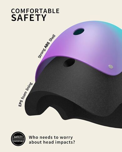 Color Gradient Toddler Helmet Kids Bike Helmet Adjustable from Toddler to Youth 11 Vents Safety & Ventilation Design for Cycling Skating Scooter Skateboard in Saudi Arabia