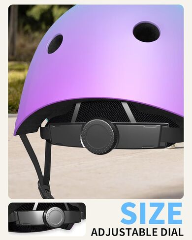 Color Gradient Toddler Helmet Kids Bike Helmet Adjustable from Toddler to Youth 11 Vents Safety & Ventilation Design for Cycling Skating Scooter Skateboard in Saudi Arabia