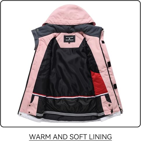 طقم جاكيت للأطفال وبنطلون ثلجي للأولاد في الشتاء على الجليد بدلة للفتيات معطف تزلج مقاوم للماء in Kuwait