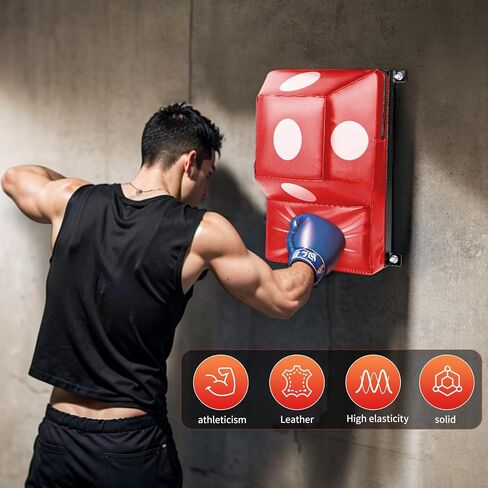 Wall Mount Boxing Pad Uppercut Punching Bag Target Pads for MMA Training Punching Home Gyms… in Saudi Arabia