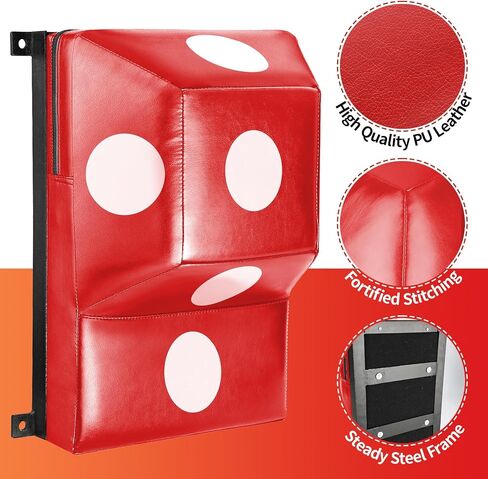 Wall Mount Boxing Pad Uppercut Punching Bag Target Pads for MMA Training Punching Home Gyms… in Saudi Arabia