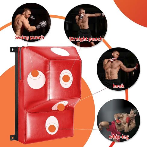 Wall Mount Boxing Pad Uppercut Punching Bag Target Pads for MMA Training Punching Home Gyms… in Saudi Arabia