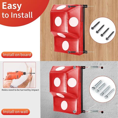Wall Mount Boxing Pad Uppercut Punching Bag Target Pads for MMA Training Punching Home Gyms… in Saudi Arabia