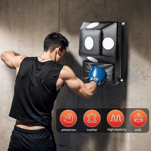 Wall Mount Boxing Pad Uppercut Punching Bag Target Pads for MMA Training Punching Home Gyms… in Saudi Arabia