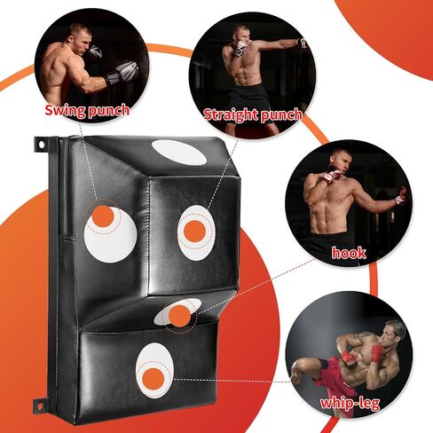 Wall Mount Boxing Pad Uppercut Punching Bag Target Pads for MMA Training Punching Home Gyms… in Saudi Arabia