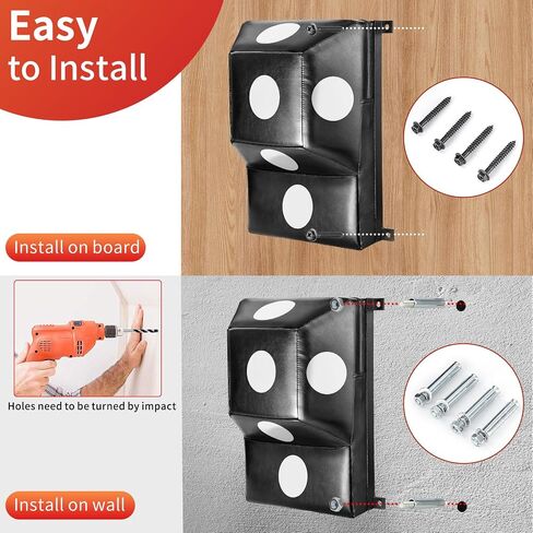Wall Mount Boxing Pad Uppercut Punching Bag Target Pads for MMA Training Punching Home Gyms… in Saudi Arabia