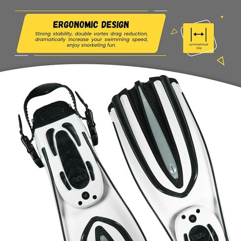 TUDIVING-Diving Fins Long Silicone Flippers Swim Equipment Snorkel Fins New Professional Scuba Fins Adults Men Women in Saudi Arabia