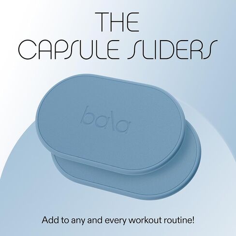 Bala Capsule Sliders for Working Out, Core Workout Sliders - Floor Exercise Sliders & Fitness Gliders for Squats, Lunges, & Push-up Variations - Strength Slides for Yoga, Pilates & Aerobics in Kuwait