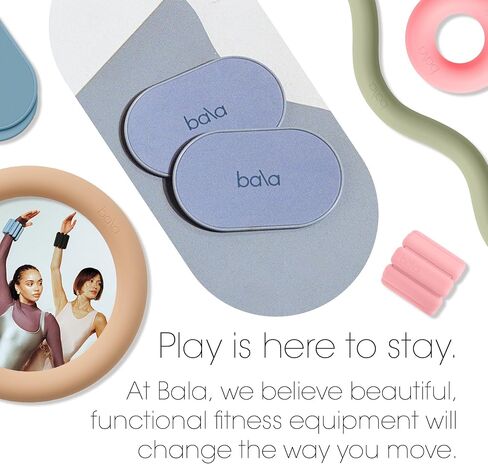 Bala Capsule Sliders for Working Out, Core Workout Sliders - Floor Exercise Sliders & Fitness Gliders for Squats, Lunges, & Push-up Variations - Strength Slides for Yoga, Pilates & Aerobics in Kuwait