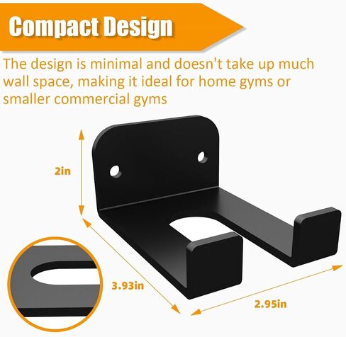 Home Gym Accessories Organization Storage Rack Equipment For Home 8 Hook Wall Hanger Display Gear Barbells Resistance Bands Jump Ropes Lifting Belt Hanger Accessories Hardware Included in Kuwait