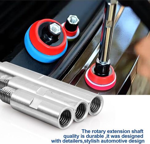 Stainless Steel Rotary Extension Shaft Set for Polishing Pads,Polisher,5/8"-11 M14 Thread Angle Grinder Extension Shaft Set,3''/75mm, 4''/100mm, 5.5''/140mm in Saudi Arabia
