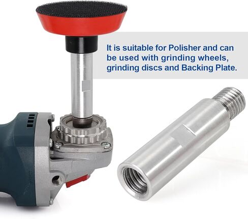 Stainless Steel Rotary Extension Shaft Set for Polishing Pads,Polisher,5/8"-11 M14 Thread Angle Grinder Extension Shaft Set,3''/75mm, 4''/100mm, 5.5''/140mm in Saudi Arabia