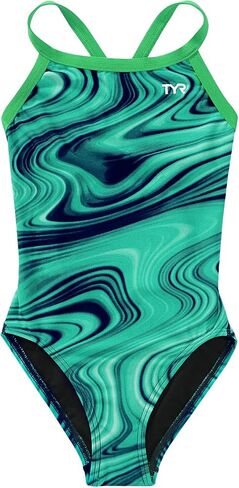 TYR Girls' Durafast Elite Diamondfit Swimsuit in Saudi Arabia