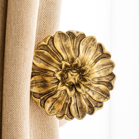 Classic Pattern Curtain Tiebacks,Curtain Holdbacks,Curtain Tiebacks，Set of 2 (Resin White) in Kuwait