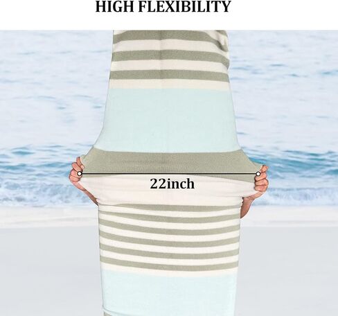 غطاء جورب ركوب الأمواج من WOOWAVE مضاد للأشعة فوق البنفسجية، غطاء جورب ركوب الأمواج سريع الجفاف، حقيبة واقية مضادة للتصادمات، مناسبة للوح القصير، لوح السمك، اللوح الطويل، مقاس 5.8أقدام، 6أقدام، 6.6أقدام، 7أقدام، 8أقدام، 9أقدام in Kuwait