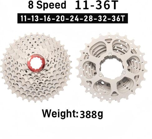 كاسيت الدراجة 8 سرعات 11-32T، 11-36T، 11-40T، 11-42T أشرطة الدراجات والعجلات الحرة تناسب الدراجة الجبلية، دراجة الطريق in Kuwait