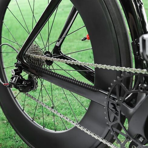 MUQZI 3 Pieces Bicycle Chainstay Protector, Bike Frame Protection Stickers Decal Front Fork Film Cover Frame Adhesive Protective for Mountain Road Bike Chain Guard Pad in Saudi Arabia