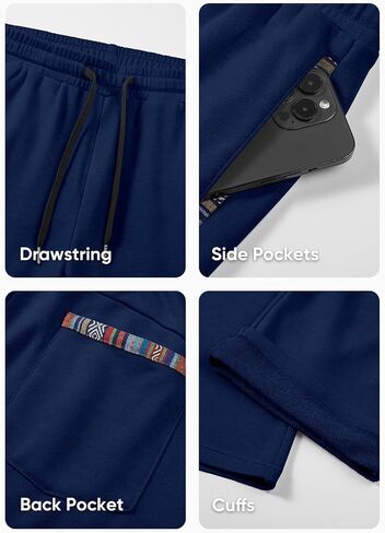 JMIERR Men's Casual Joggers Pants Elastic Waist Straight Leg Yoga Pants Lightweight Lounge Pants with Pockets in Saudi Arabia
